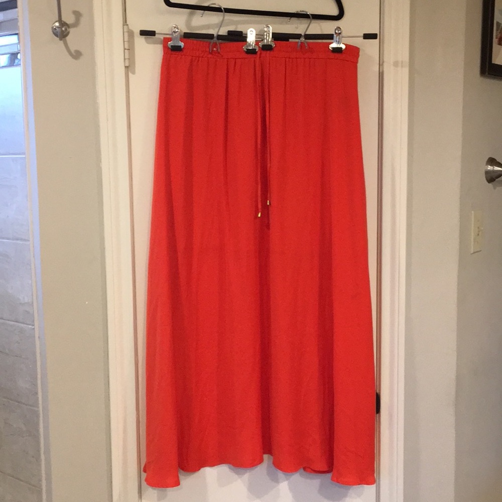 Worthington - Long Orange Maxi Skirt - Size XL